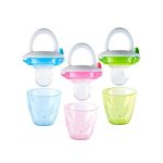 Munchkin Baby Food Feeder - Silicone Design for Safe Self-Feeding 4+ Months