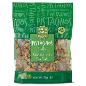 Shelled Pistachios – Roasted with Sea Salt, Healthy Gluten-Free Snack, 6 oz