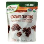 Organic Gluten Free Dark Chocolate Coconut Clusters – Healthy Snack for Guilt-Free Indulgence