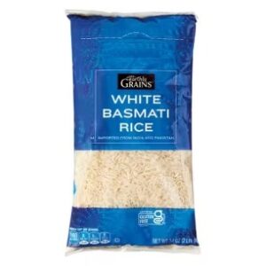 White Basmati Rice - Aromatic Long-Grain Rice Perfect for Fluffy, Delicious Meals