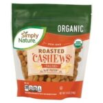 Organic Roasted Salted Cashews – Healthy Snack Packed with Crunchy Flavor & Protein