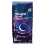 Midnight Ground Coffee -Bold Dark Roast for Rich Morning Energy Boost