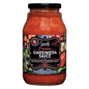 Giardiniera Pasta Sauce – Spicy Italian Sauce for Pasta, 24 oz Jar